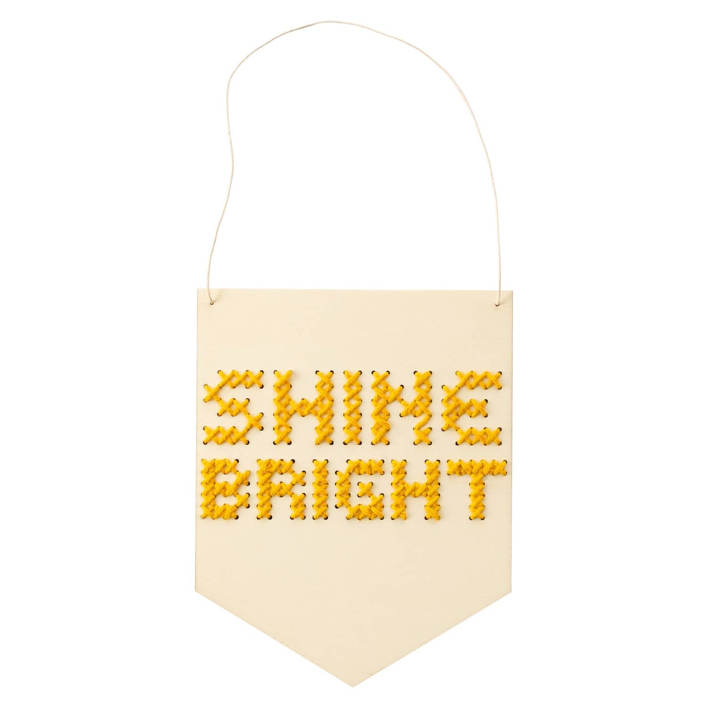 Shine Bright Large Cross Stitch Banner