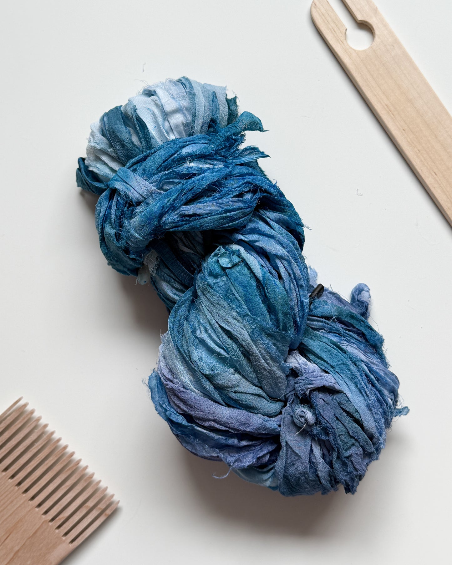 Hand Dyed Silk Chiffon Ribbon
