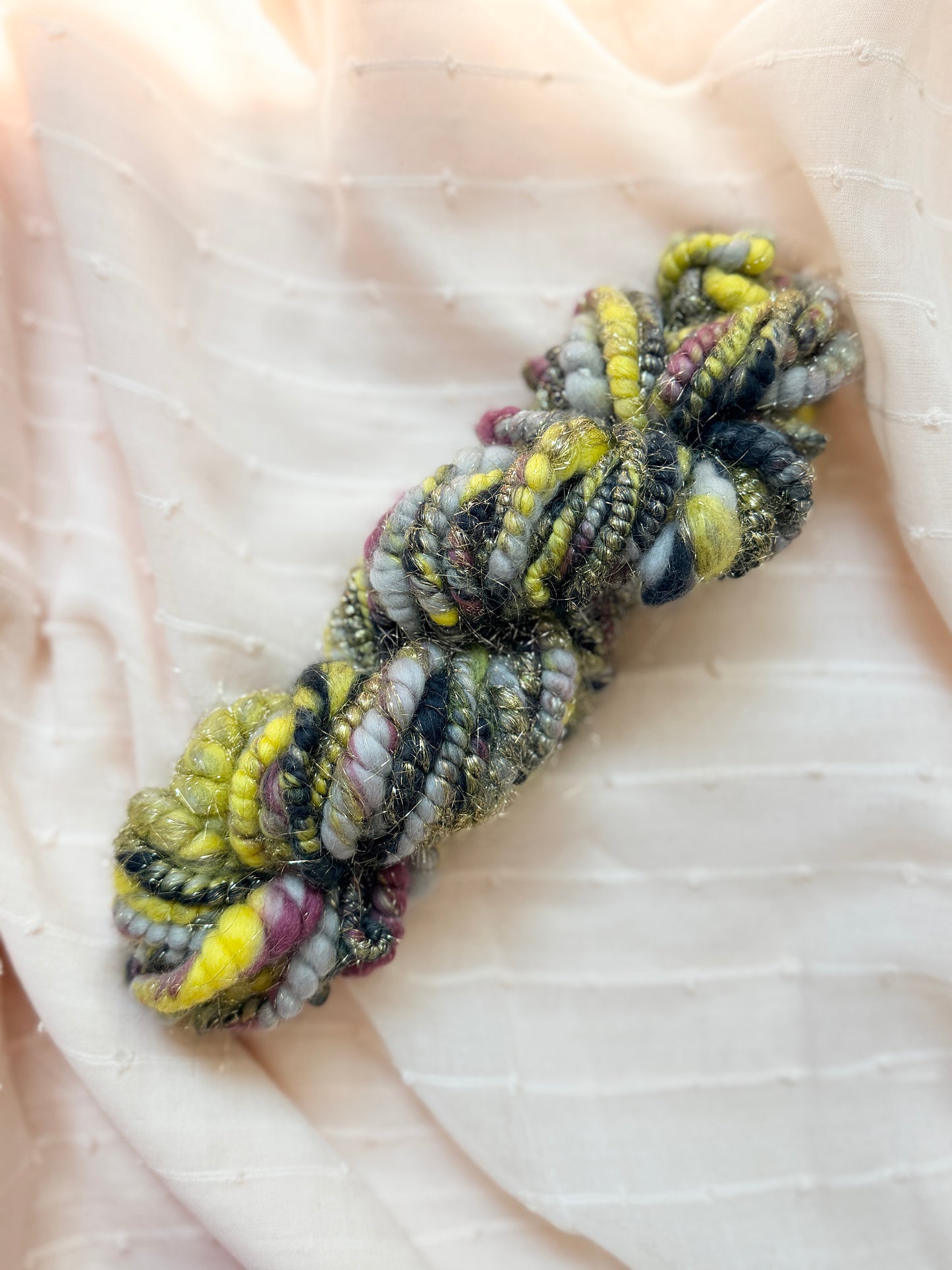 Hand Spun Yarn Gold