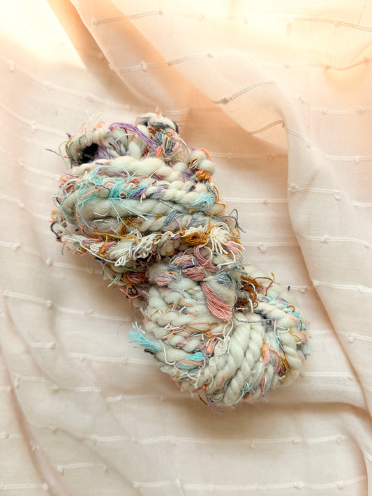 Hand Spun Yarn Scrappy