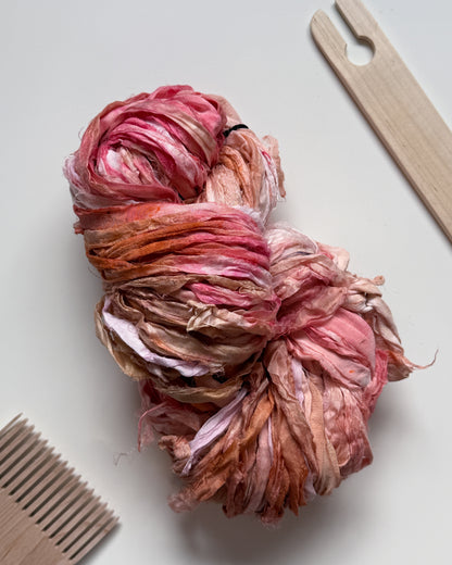 Hand Dyed Silk Chiffon Ribbon