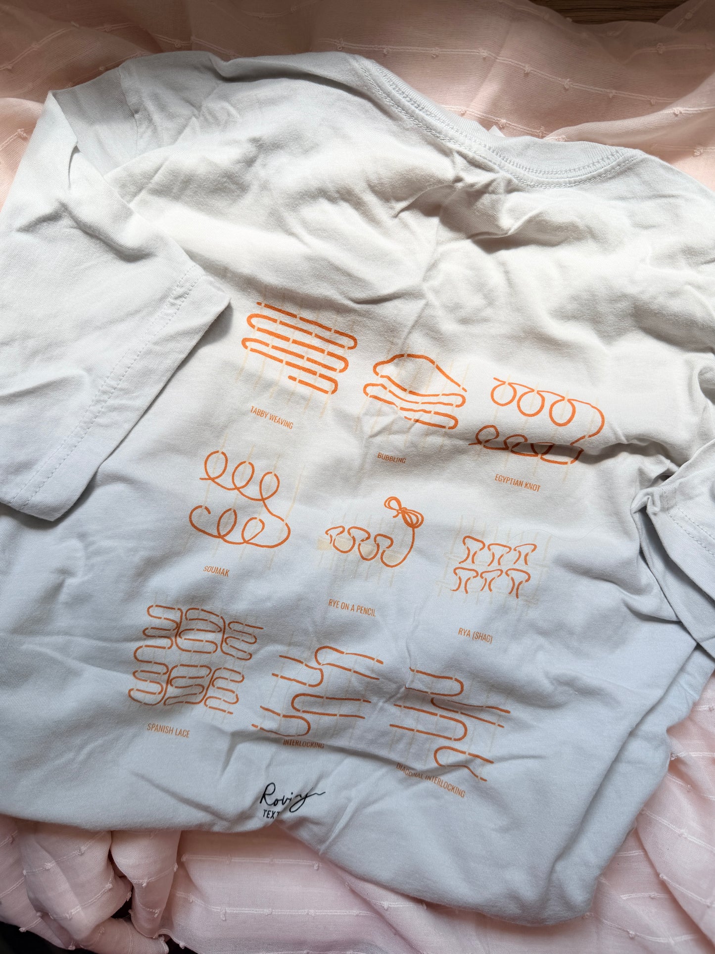 Test Weaving Techniques Tshirt Beige