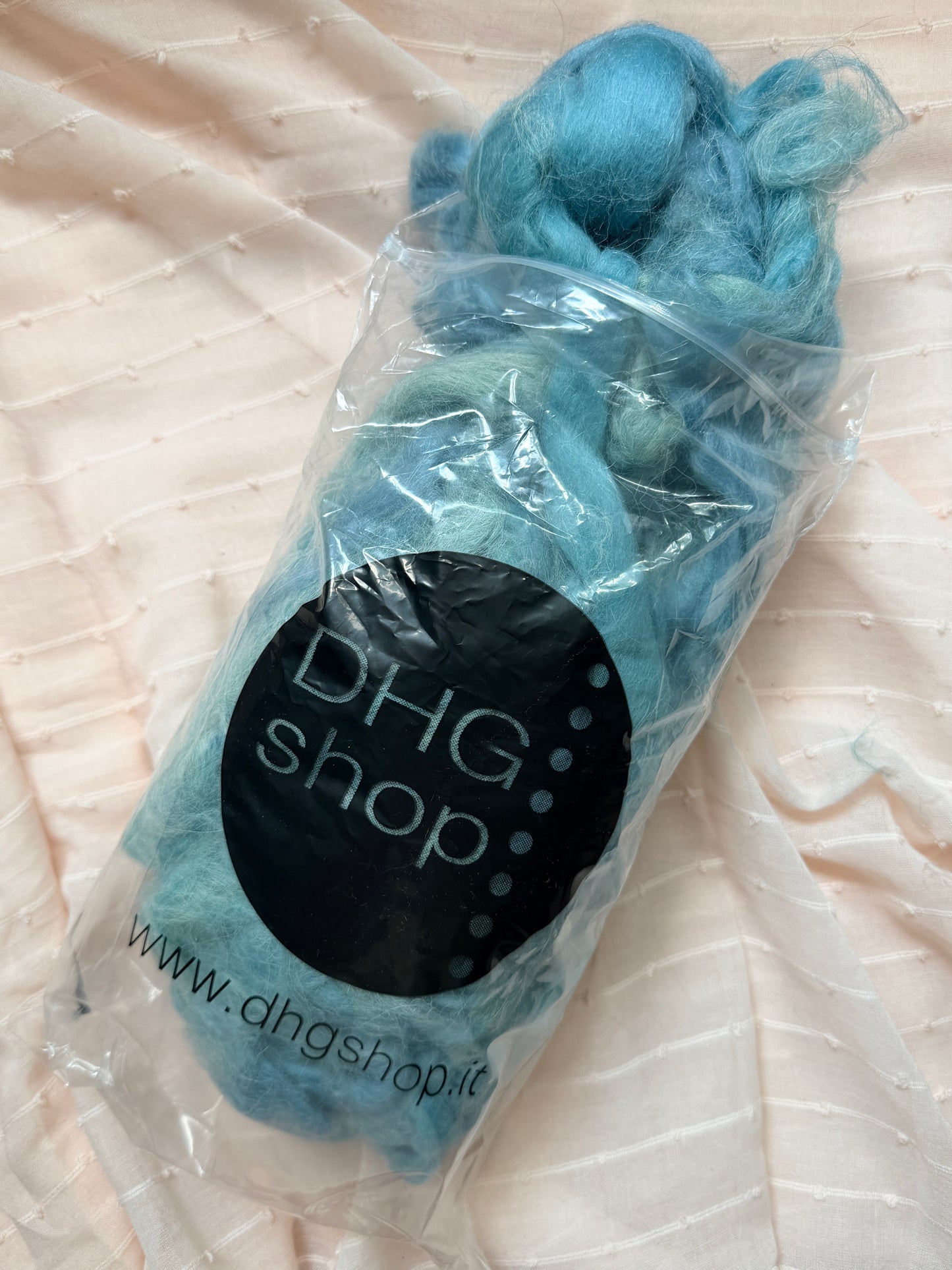 Turquoise Roving Scraps
