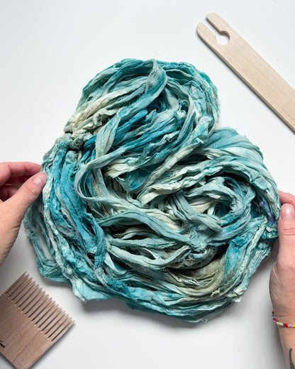 Hand Dyed Silk Chiffon Ribbon