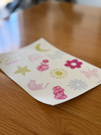 Yarn Lovers Sticker Sheet
