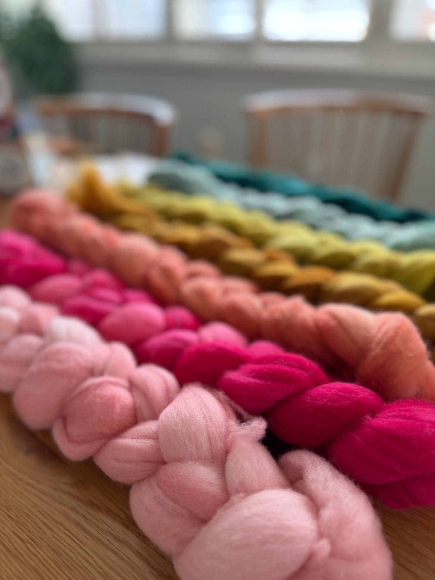Hand Dyed Roving