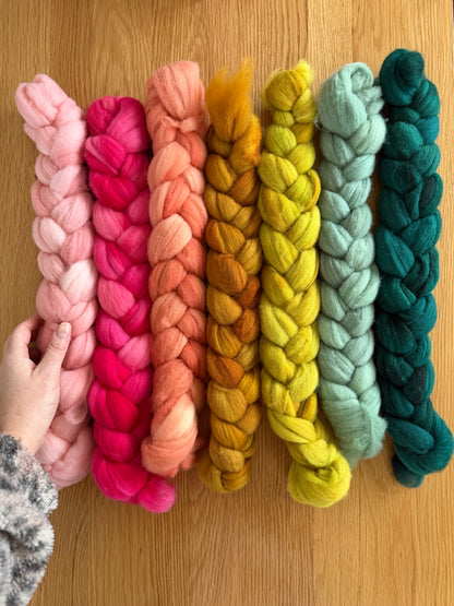 Hand Dyed Roving