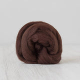 Chocolate Extra Fine Merino Wool Roving