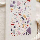 Terrazo Embroidery kit - Purple