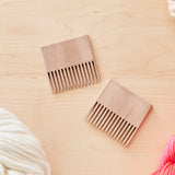 Square Weaving Comb Walnut