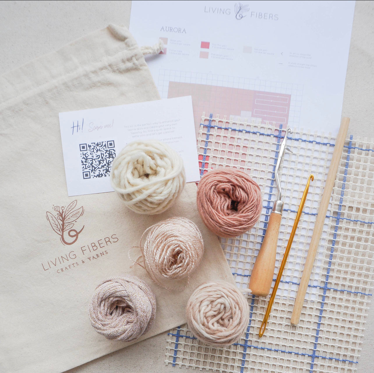Rose Mini latch hook kit
