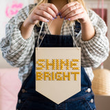 Shine Bright Large Cross Stitch Banner