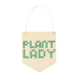 Plant Lady Cross Stitch Banner Kit